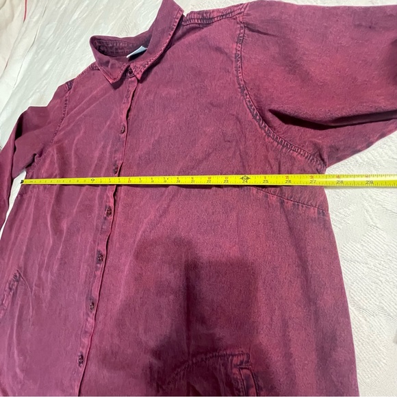 Joan Rivers Regular Vintage Washed Denim Shirt with Pockets 3X - Picture 8 of 15